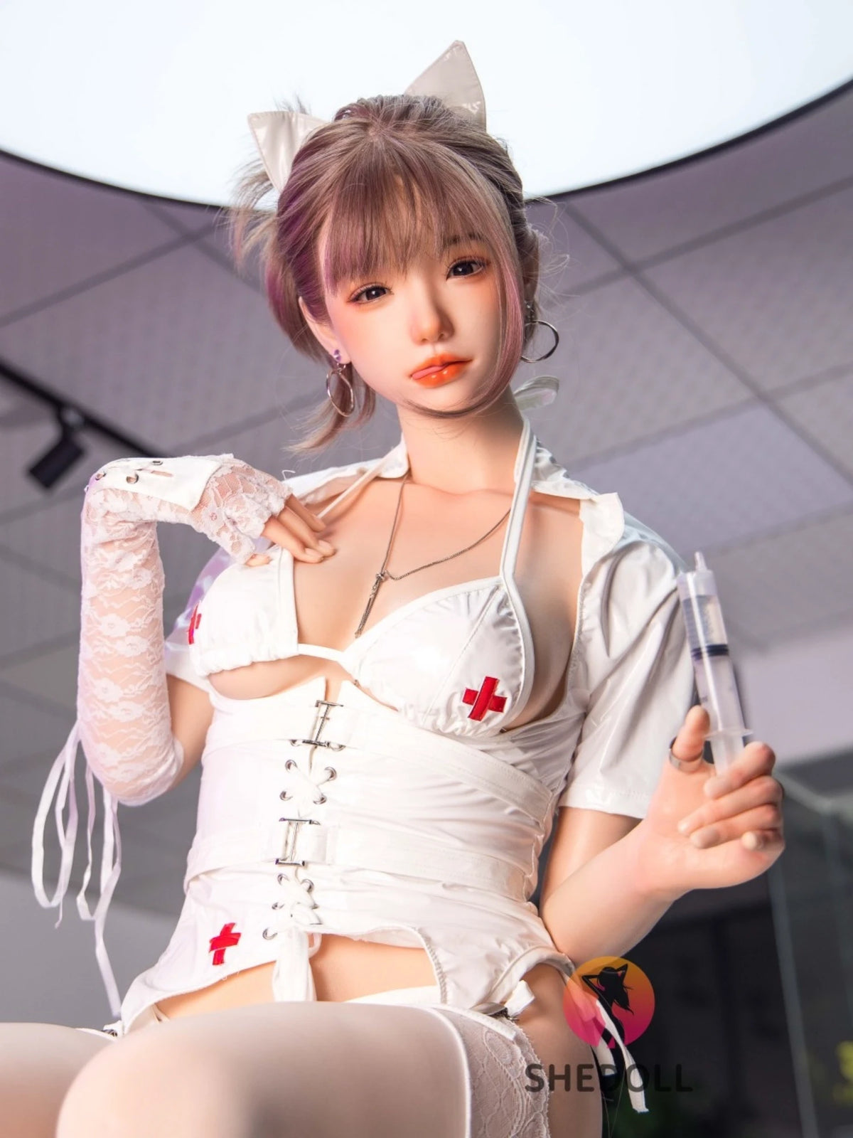 F5894—158cm/5ft2-47kg C Cup Asian ROS Silicone Sex Doll | SHEDOLL