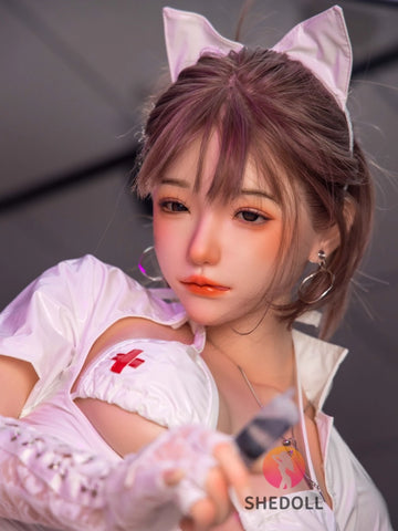 F5894—158cm/5ft2-47kg C Cup Asian ROS Silicone Sex Doll | SHEDOLL