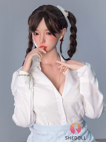 F6036—165cm/5ft4-56kg E Cup Asian Silicone Sex Doll | SHEDOLL