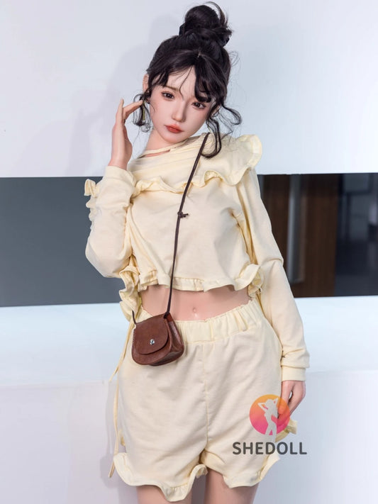 F5895—158cm/5ft2-47kg C Cup Asian ROS Silicone Sex Doll | SHEDOLL