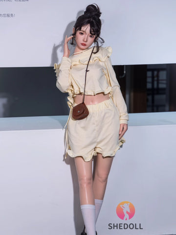 F5895—158cm/5ft2-47kg C Cup Asian ROS Silicone Sex Doll | SHEDOLL