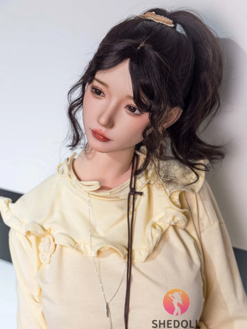 F5895—158cm/5ft2-47kg C Cup Asian ROS Silicone Sex Doll | SHEDOLL