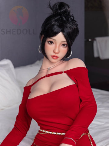 F6037—165cm/5ft4-56kg E Cup Asian ROS Silicone Sex Doll | SHEDOLL