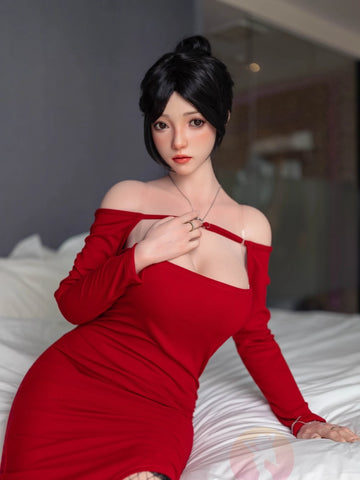 F6037—165cm/5ft4-56kg E Cup Asian ROS Silicone Sex Doll | SHEDOLL