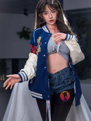 F6038—165cm/5ft4-56kg E Cup Asian Silicone Sex Doll | SHEDOLL