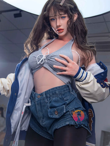 F6038—165cm/5ft4-56kg E Cup Asian Silicone Sex Doll | SHEDOLL