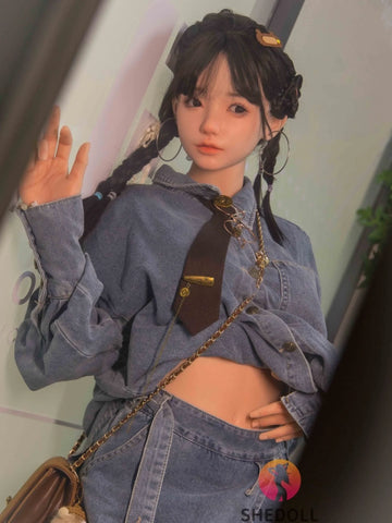 F5897—158cm/5ft2-47kg C Cup Asian ROS Silicone Sex Doll | SHEDOLL