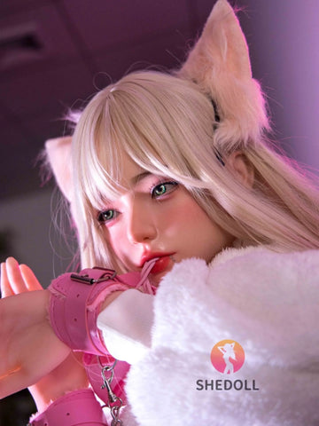 F6019—163cm/5ft4-43kg H Cup Asian ROS Silicone Head TPE Body Sex Doll | SHEDOLL