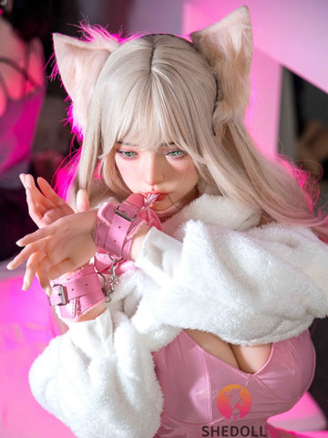 F6019—163cm/5ft4-43kg H Cup Asian ROS Silicone Head TPE Body Sex Doll | SHEDOLL