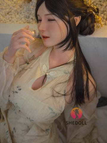 F6043—165cm/5ft4-56kg E Cup Asian Silicone Sex Doll | SHEDOLL