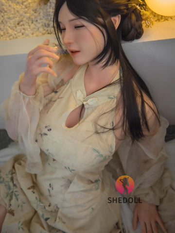 F6043—165cm/5ft4-56kg E Cup Asian Silicone Sex Doll | SHEDOLL