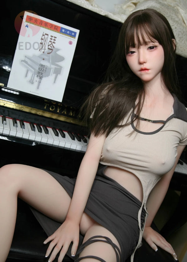 F5899—158cm/5ft2-38kg C Cup Asian Silicone Head TPE Body Sex Doll | SHEDOLL