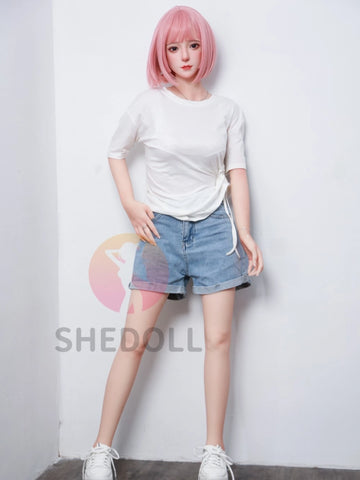 F6000—158cm/5ft2-38kg C Cup Asian Silicone Head TPE Body Sex Doll | SHEDOLL