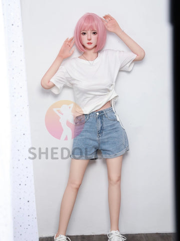 F6000—158cm/5ft2-38kg C Cup Asian Silicone Head TPE Body Sex Doll | SHEDOLL