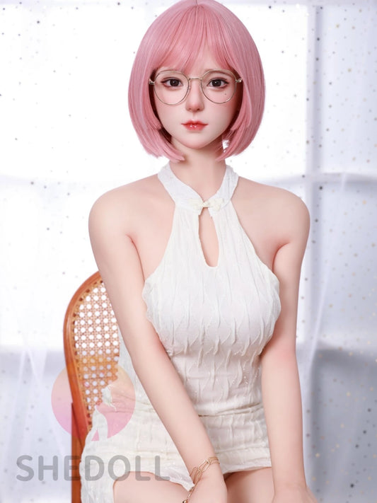 F6000—158cm/5ft2-38kg C Cup Asian Silicone Head TPE Body Sex Doll | SHEDOLL