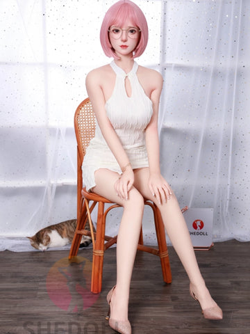 F6000—158cm/5ft2-38kg C Cup Asian Silicone Head TPE Body Sex Doll | SHEDOLL
