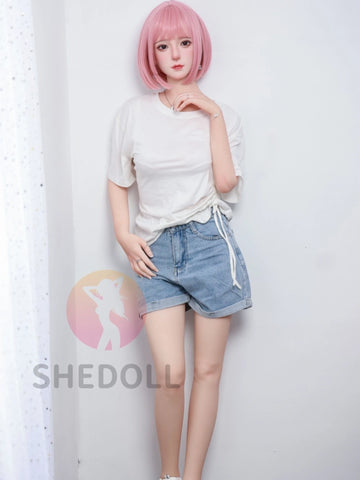 F6000—158cm/5ft2-38kg C Cup Asian Silicone Head TPE Body Sex Doll | SHEDOLL