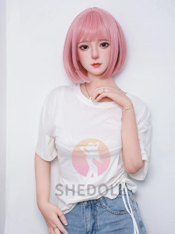 F6000—158cm/5ft2-38kg C Cup Asian Silicone Head TPE Body Sex Doll | SHEDOLL