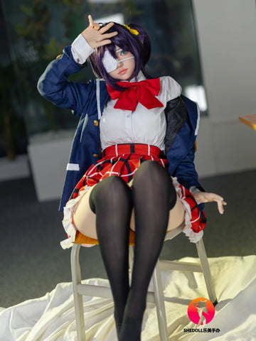 F6072—156cm/5ft1-38kg E Cup Asian ROS Silicone Head TPE Body Sex Doll | SHEDOLL