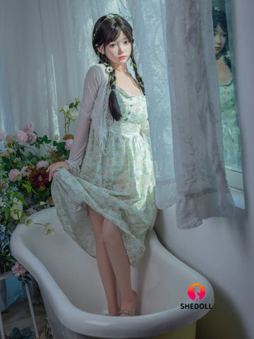 F6005—158cm/5ft2-47kg C Cup Asian ROS Silicone Sex Doll | SHEDOLL