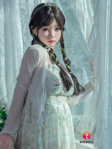 F6005—158cm/5ft2-47kg C Cup Asian ROS Silicone Sex Doll | SHEDOLL