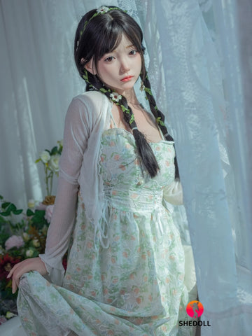 F6005—158cm/5ft2-47kg C Cup Asian ROS Silicone Sex Doll | SHEDOLL