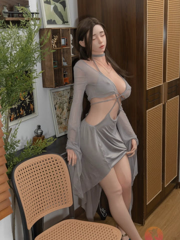 F6080—165cm/5ft4-56kg E Cup Asian ROS Real Skin Texture Silicone Sex Doll | SHEDOLL
