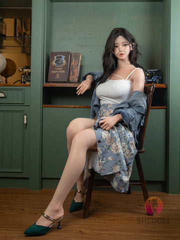 F6081—165cm/5ft4-56kg E Cup Asian ROS Real Skin Texture Silicone Sex Doll | SHEDOLL