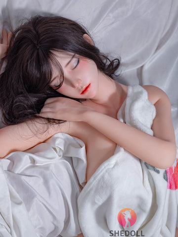 F6055—163cm/5ft4-43kg H Cup Asian Silicone Head TPE Body Loose Jionts Sex Doll | SHEDOLL