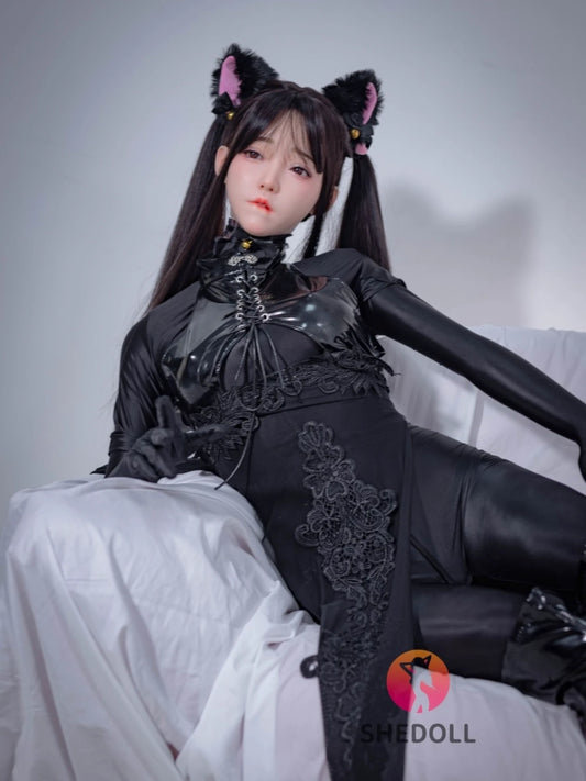 F6007—158cm/5ft2-47kg C Cup Asian Silicone Sex Doll | SHEDOLL