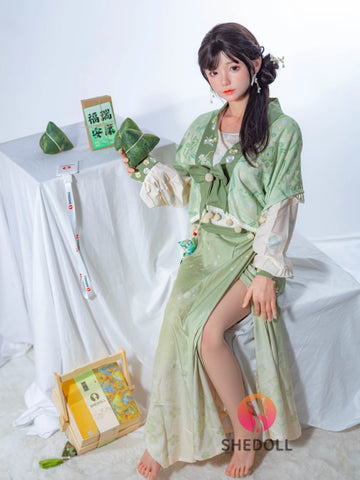 F6008—158cm/5ft2-47kg C Cup Asian ROS Silicone Sex Doll | SHEDOLL