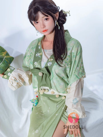 F6008—158cm/5ft2-47kg C Cup Asian ROS Silicone Sex Doll | SHEDOLL