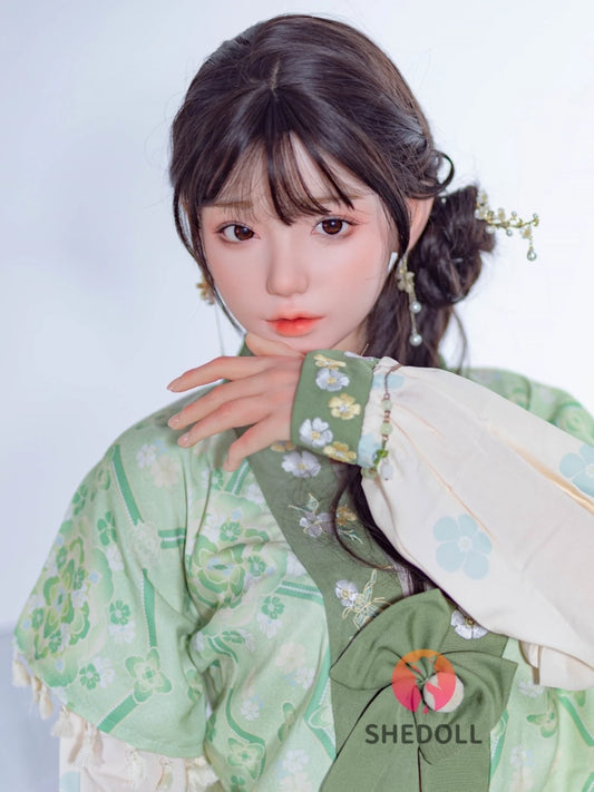 F6008—158cm/5ft2-47kg C Cup Asian ROS Silicone Sex Doll | SHEDOLL