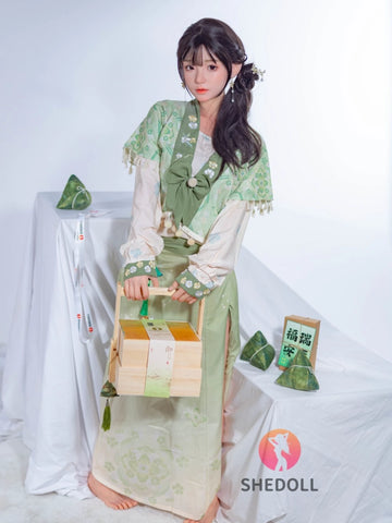 F6008—158cm/5ft2-47kg C Cup Asian ROS Silicone Sex Doll | SHEDOLL