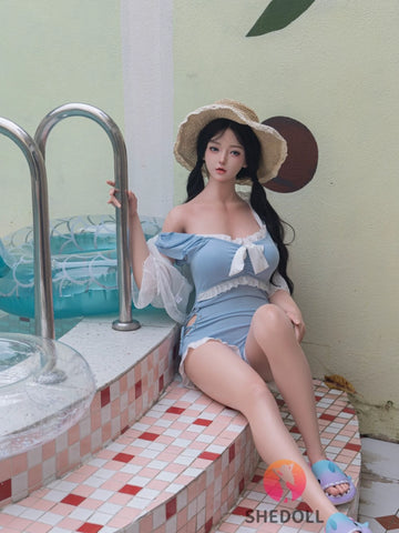 F6049—165cm/5ft4-56kg E Cup Asian ROS Silicone Sex Doll | SHEDOLL