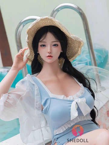 F6049—165cm/5ft4-56kg E Cup Asian ROS Silicone Sex Doll | SHEDOLL