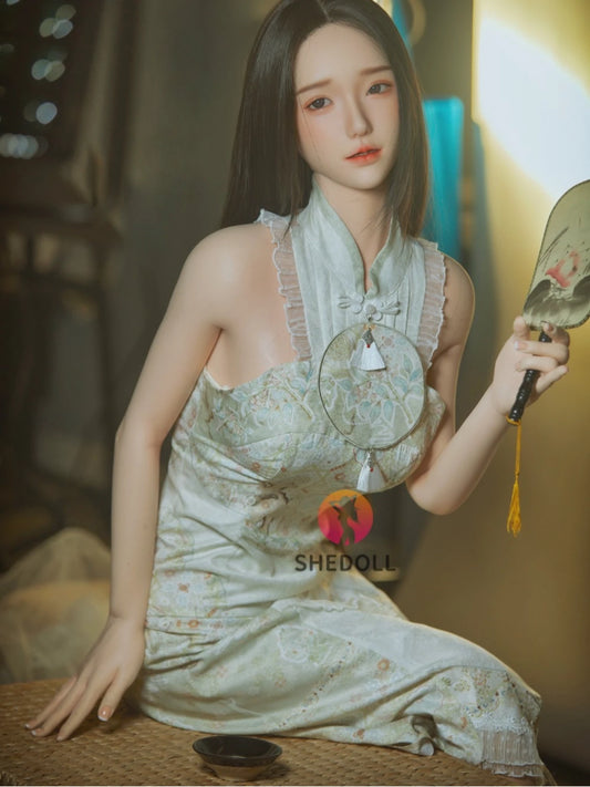 F6012—158cm/5ft2-47kg C Cup Asian ROS Silicone Sex Doll | SHEDOLL