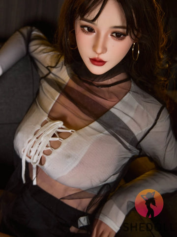 F6050—165cm/5ft4-56kg E Cup Asian ROS Silicone Sex Doll | SHEDOLL