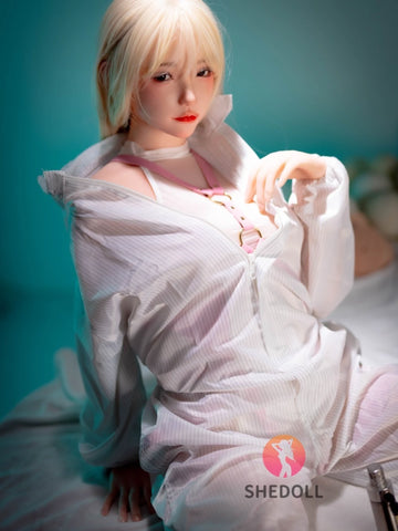 F6013—158cm/5ft2-38kg C Cup Asian ROS Silicone Head TPE Body Sex Doll | SHEDOLL