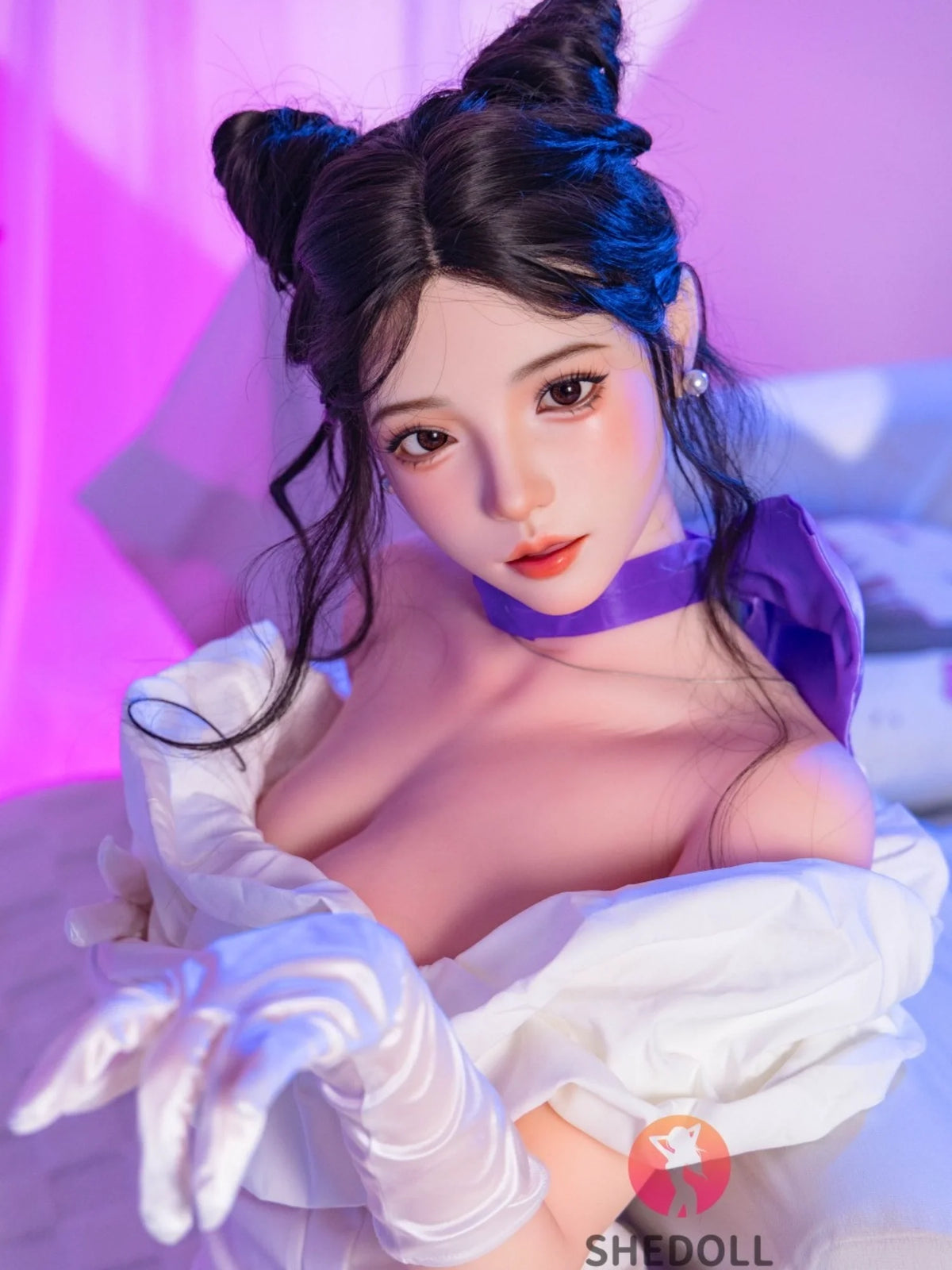 F6084—168cm/5ft5-41kg D Cup Asian ROS Silicone Head TPE Body Sex Doll | SHEDOLL