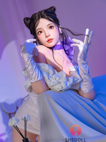 F6084—168cm/5ft5-41kg D Cup Asian ROS Silicone Head TPE Body Sex Doll | SHEDOLL