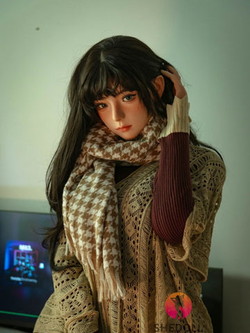 F6092—170cm/5ft6-48kg E Cup Asian ROS Silicone Head TPE Body Sex Doll | SHEDOLL