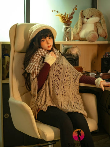 F6092—170cm/5ft6-48kg E Cup Asian ROS Silicone Head TPE Body Sex Doll | SHEDOLL