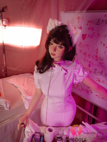 F6059—168cm/5ft5-47kg D Cup Asian ROS Silicone Real Skin Texture Sex Doll | SHEDOLL