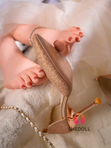 V337-1.98lbs Lightweight Realistic Silicone Feet Sex Toy for Foot Fetish Lovers｜SHEDOLL