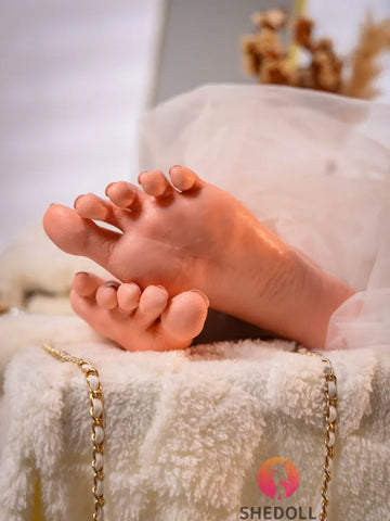 V337-1.98lbs Lightweight Realistic Silicone Feet Sex Toy for Foot Fetish Lovers｜SHEDOLL