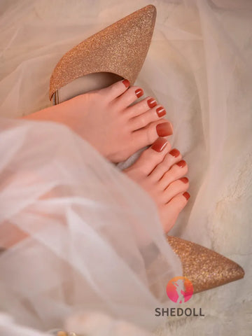 V337-1.98lbs Lightweight Realistic Silicone Feet Sex Toy for Foot Fetish Lovers｜SHEDOLL