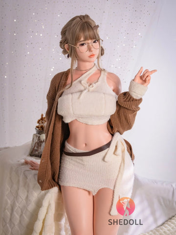 F6086—170cm/5ft6-57kg E Cup Asian ROS Silicone Sex Doll | SHEDOLL