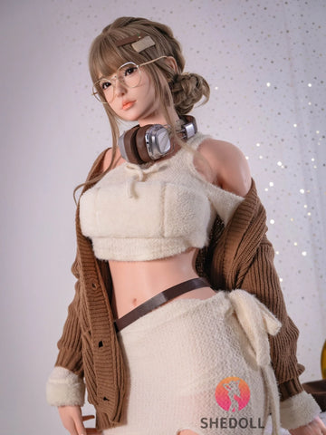 F6086—170cm/5ft6-57kg E Cup Asian ROS Silicone Sex Doll | SHEDOLL