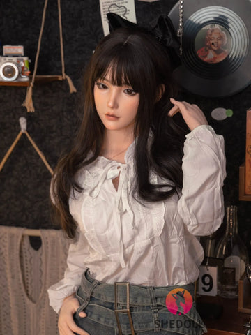 F6052—158cm/5ft2-47kg C Cup Asian Silicone Sex Doll | SHEDOLL
